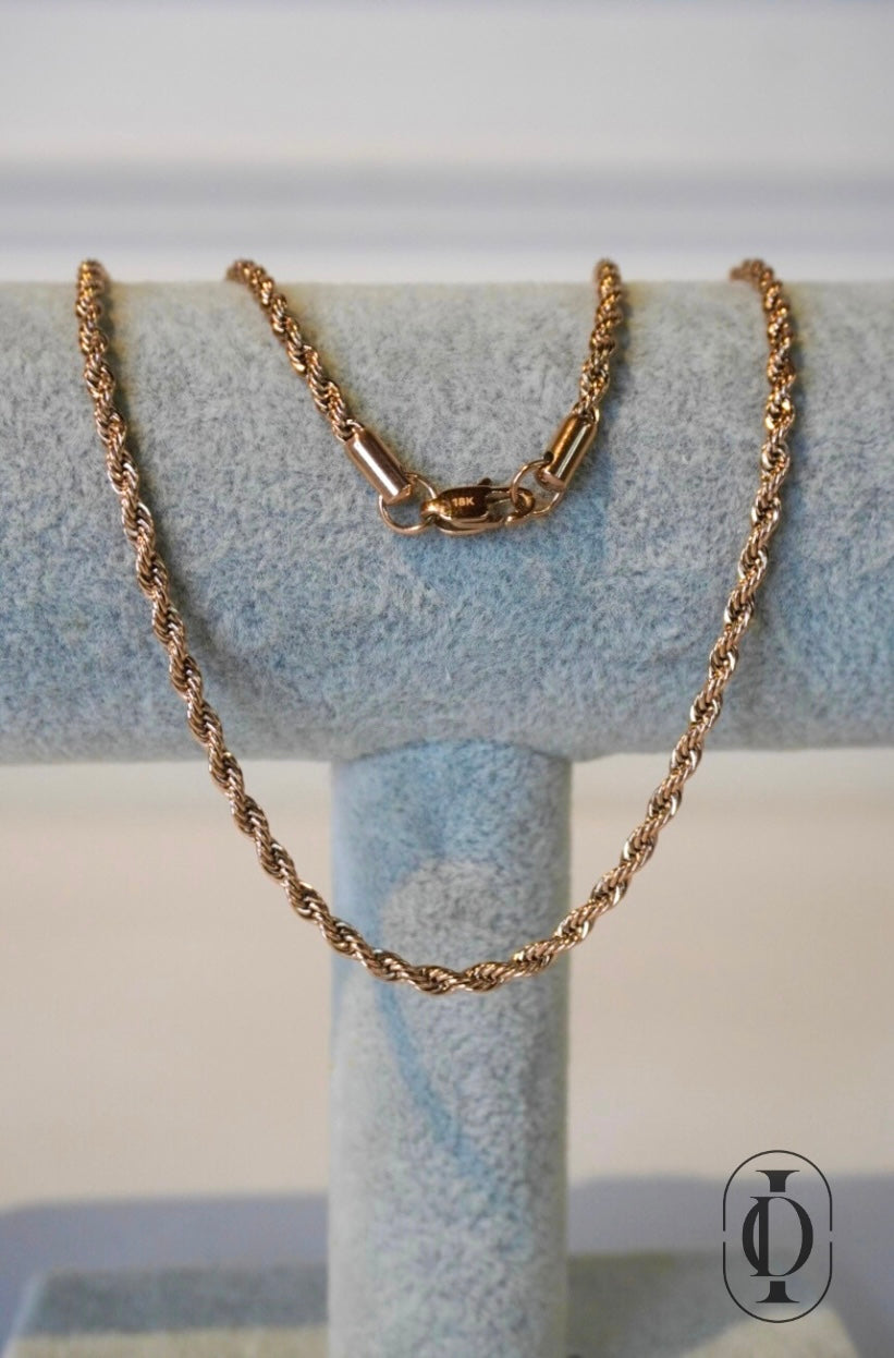 Cadena Oro Rosa Mujer